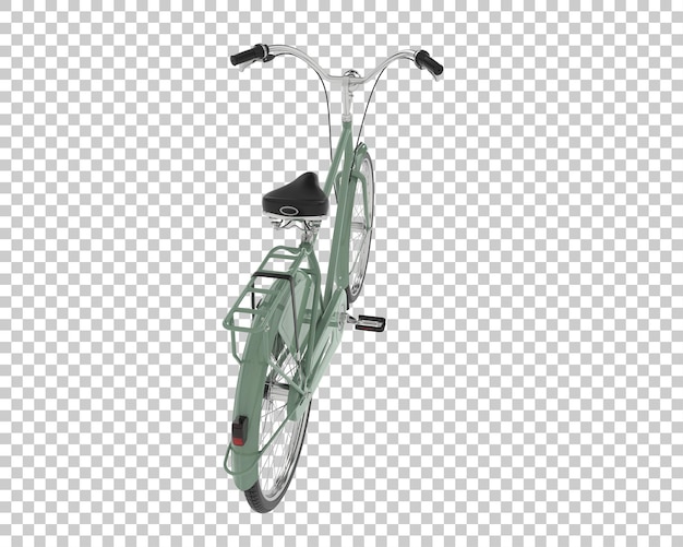 PSD city bike isolated on background 3d rendering illustration