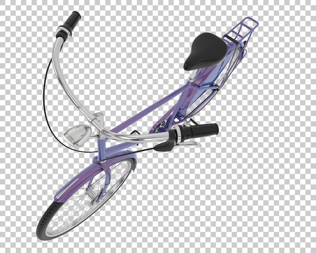 都市自転車は背景に隔離されている 3D レンダリングイラスト