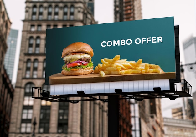 City billboard mockup