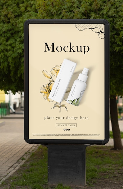 City billboards design mockup