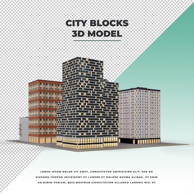 PSD city blocks