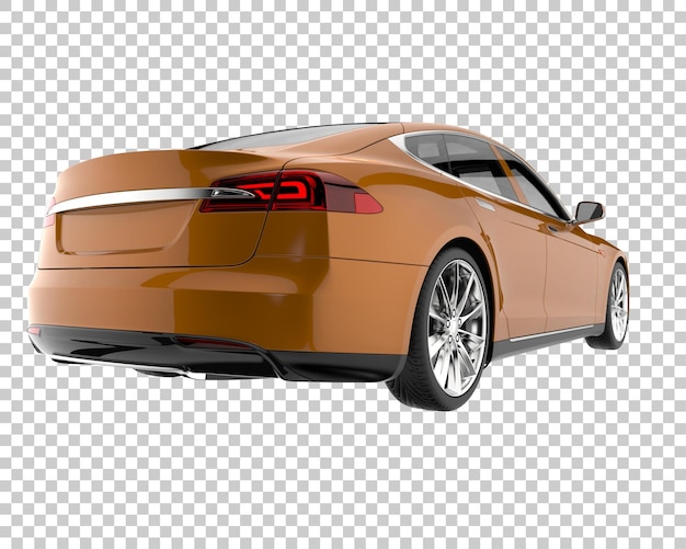 City car su sfondo trasparente. rendering 3d - illustrazione