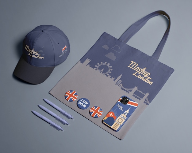 PSD city merchandising product mockup