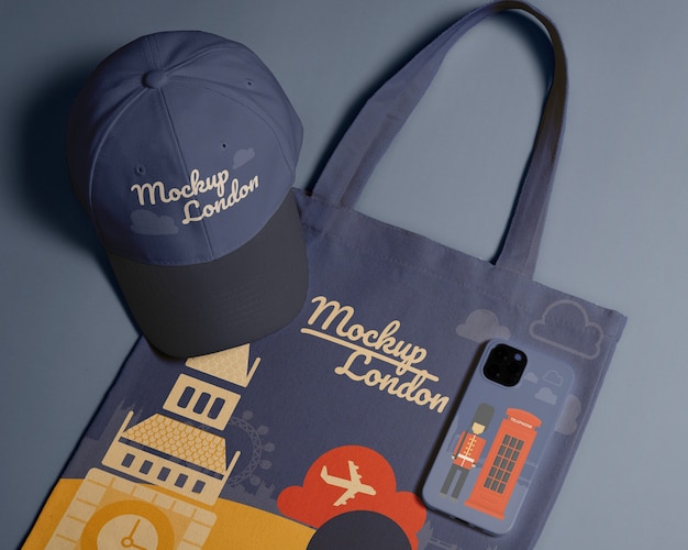 PSD city merchandising product mockup