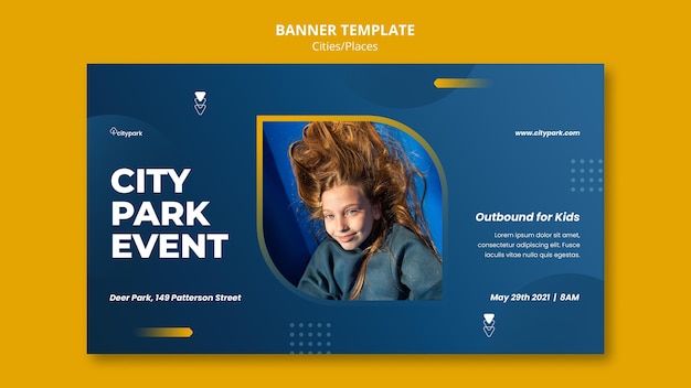 city park banner template