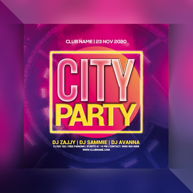 City party flyer