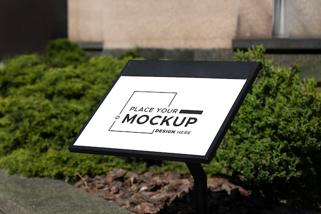 City sign design mockup