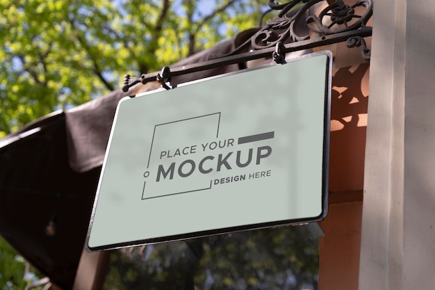 city sign design mockup