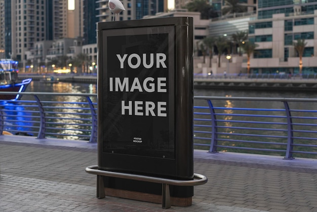 A city sign mockup