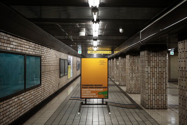 city signboard mockup design