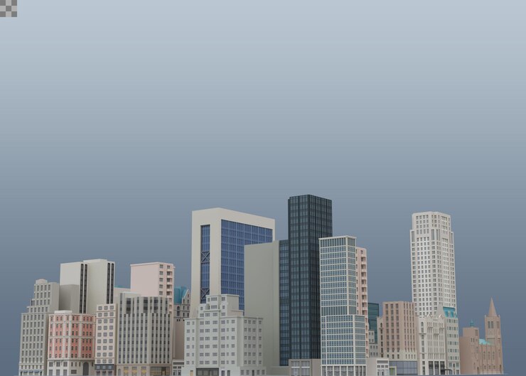 PSD 城市天際圖案