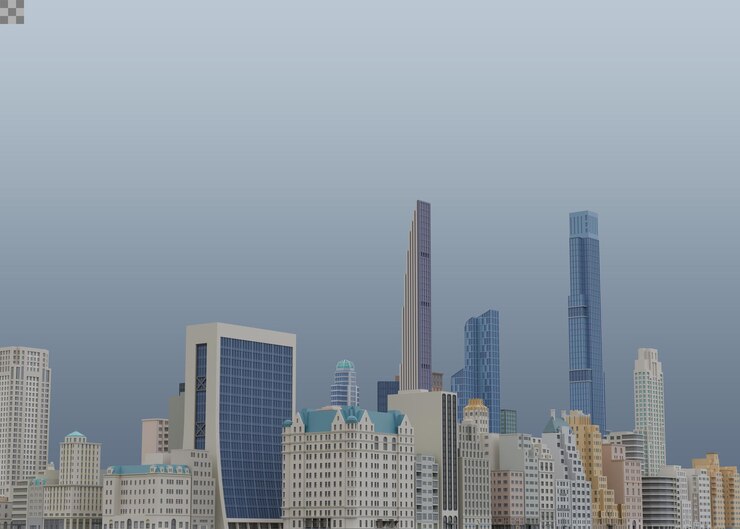 PSD city skyline