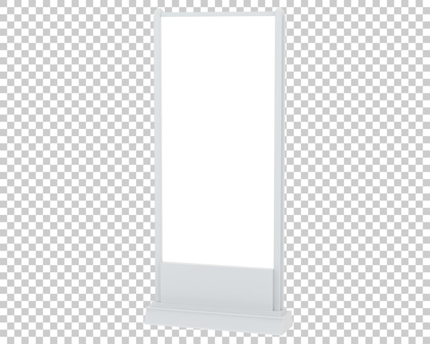 city stand sign on transparent background 3d rendering illustration