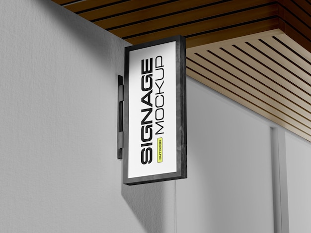 city street modern signage mockup