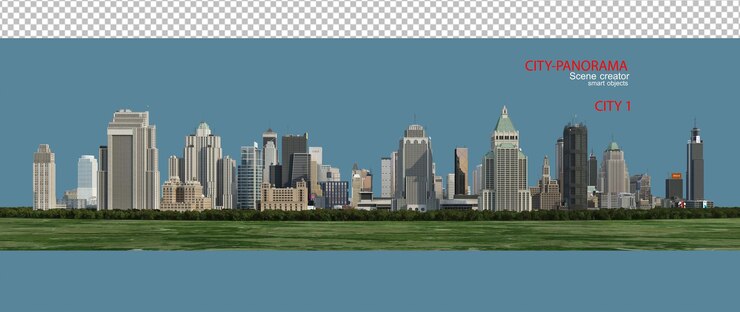 PSD 城市全景