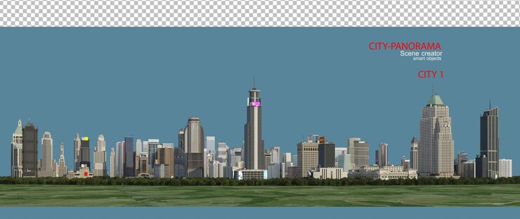 PSD 城市全景