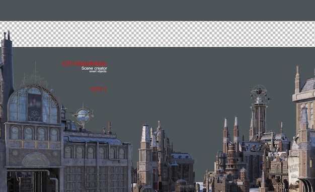 city view with multiple buildings