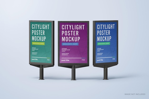 Mockup di poster di citylight