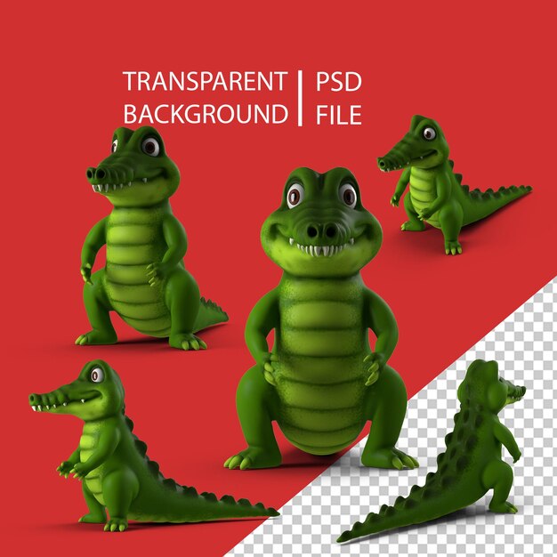 Çizgi Film Timsah PNG