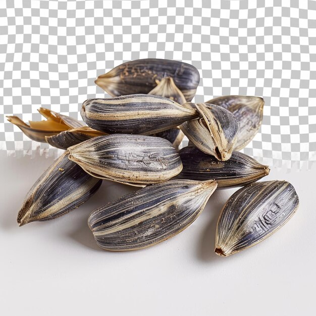 PSD clams are stacked on top of each other
