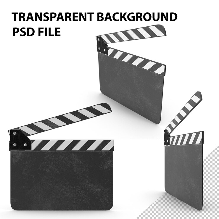 PSD clapperboard dirt