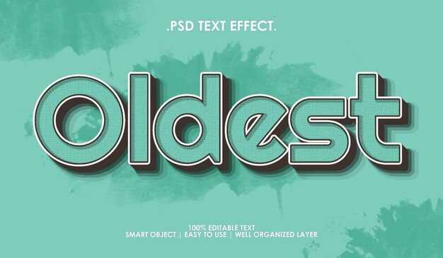 clasic oldest text style 3d effect