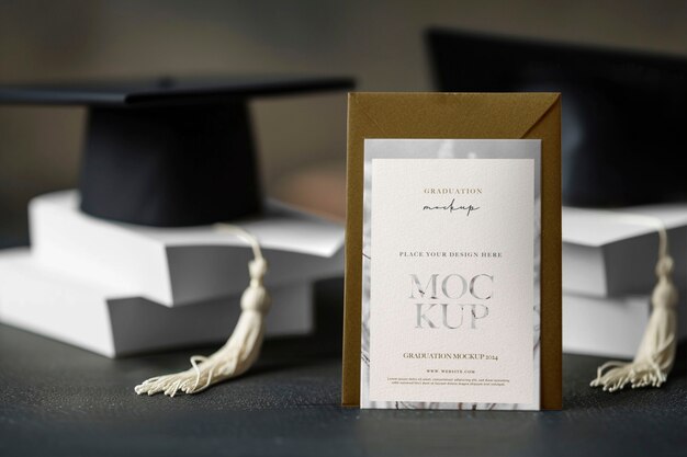 Class of 2024 invitation mockup design