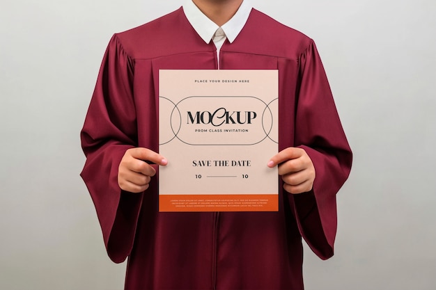 Class of 2024 invitation mockup design