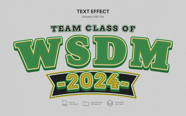 Class of 2024   text effect