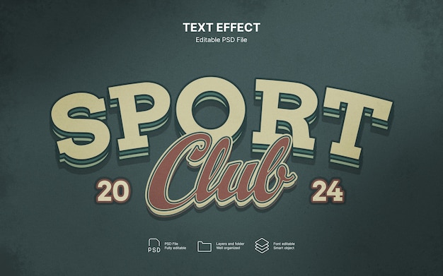 PSD class of 2024 text effect