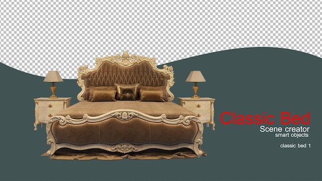 PSD classic bed in many styles