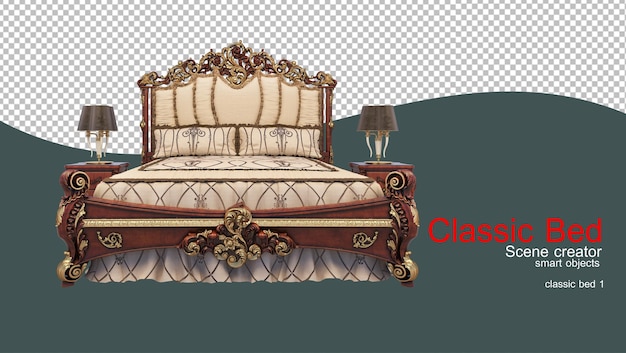 PSD classic bed in many styles