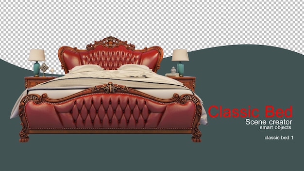 PSD classic bed in many styles