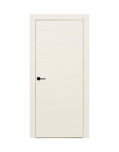 PSD porta beige classica con disegno a onde vista anteriore ral 9010