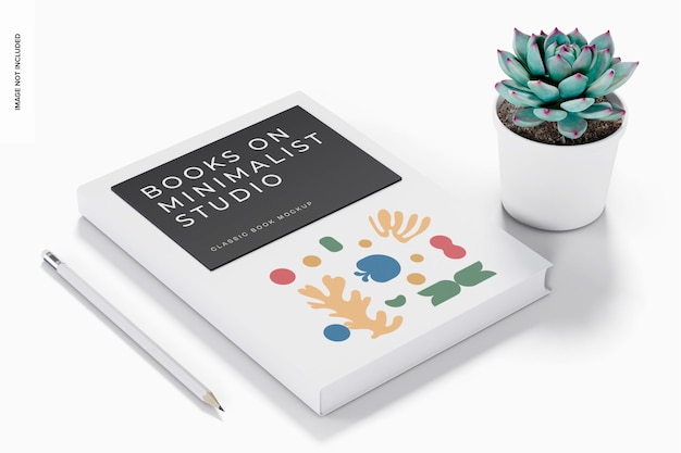 Classic Book Mockup, Perspective