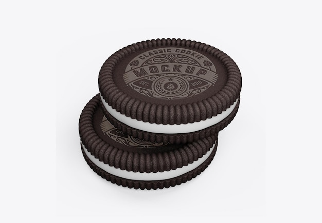 Classic Cookie Sandwich Mockup