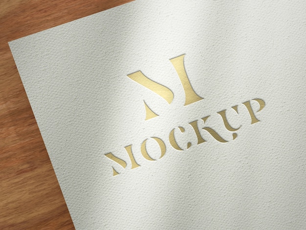 Classic elegant logo effect mockup