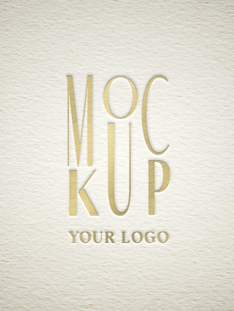 classic elegant logo effect mockup