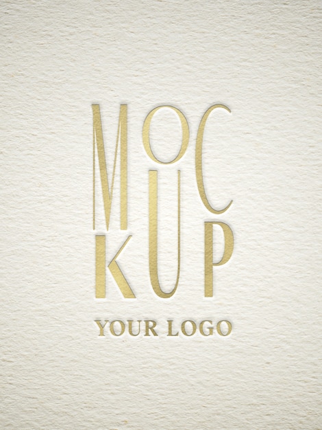 Classic elegant logo effect mockup