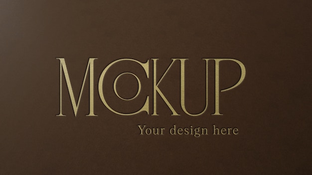 classic elegant logo effect mockup