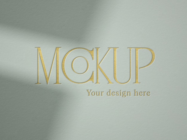 Classic elegant logo effect mockup