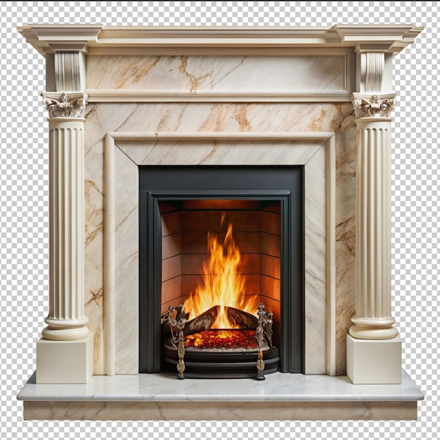 PSD classic fireplace for living room interior fireplace for home interior illustration comfort fireplace