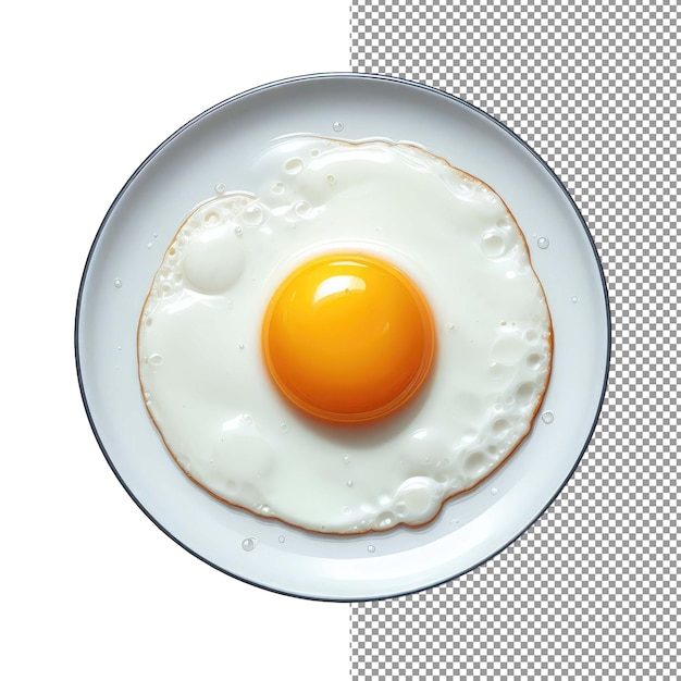 PSD classic fluffy omelet top view png