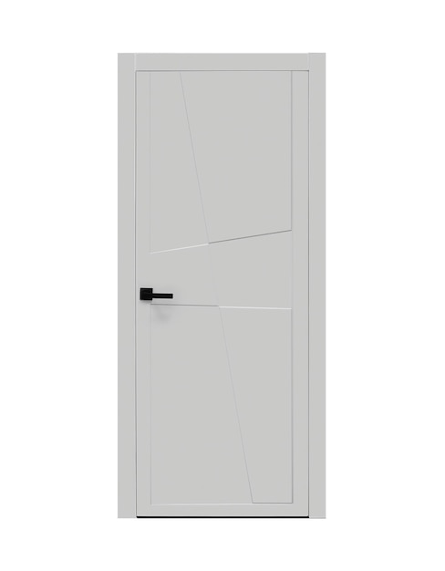 PSD classic gray door with diamond design front view ral 7047