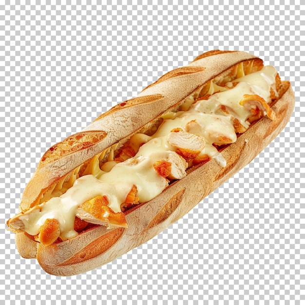PSD Классический хот-дог с кетчупом и горчичным соусом zapiekanka вкусный лук хот-дог изолированный фон
