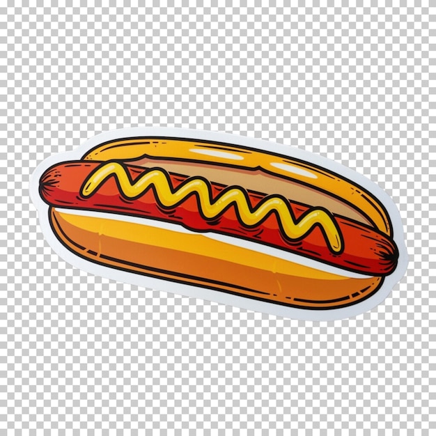 Classic hot dog with ketchup and mustard sauce zapiekanka tasty onion hotdog isolated background