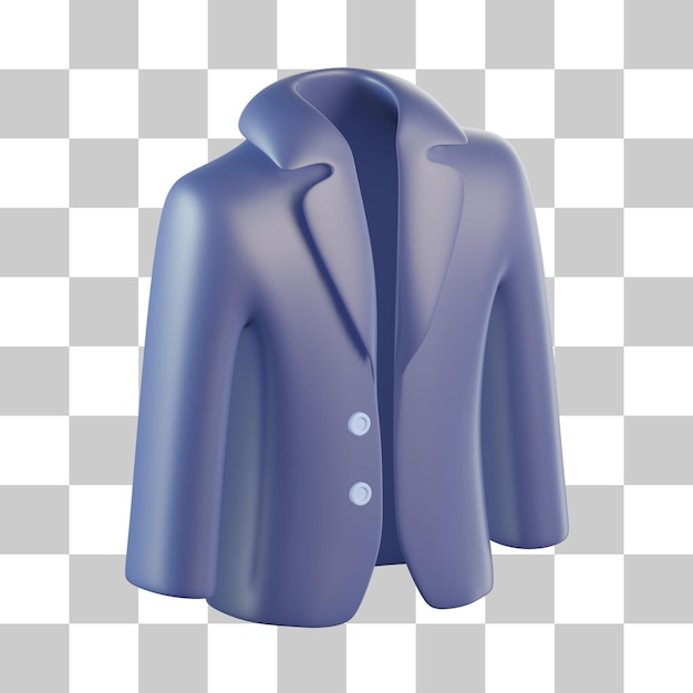 PSD classic jacket 3d icon