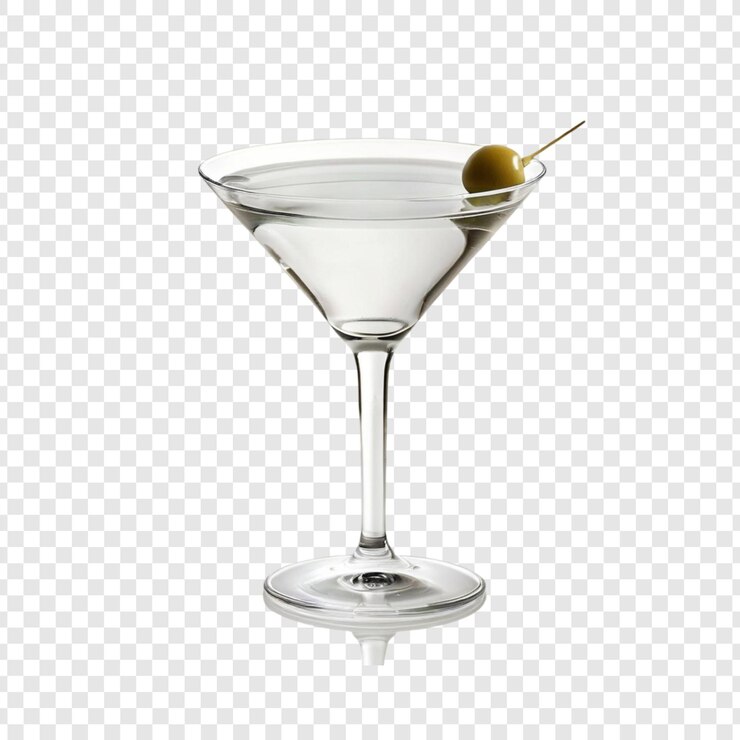 PSD classic martini cocktail with olives glass drink beverage alcohol
