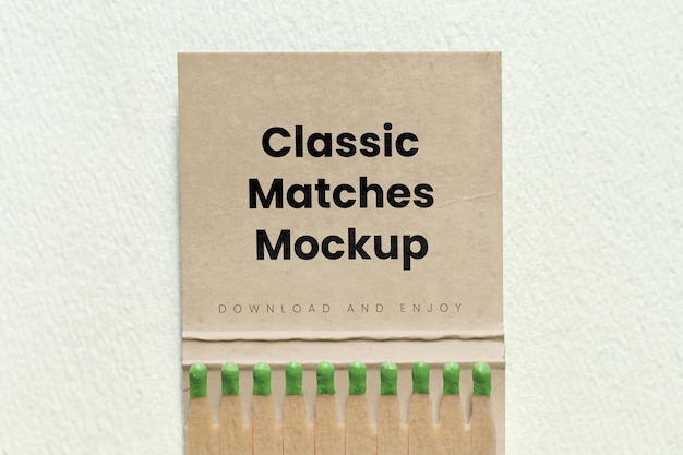 PSD classic matches mockup