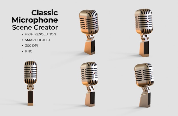 Classic microphone scene creator